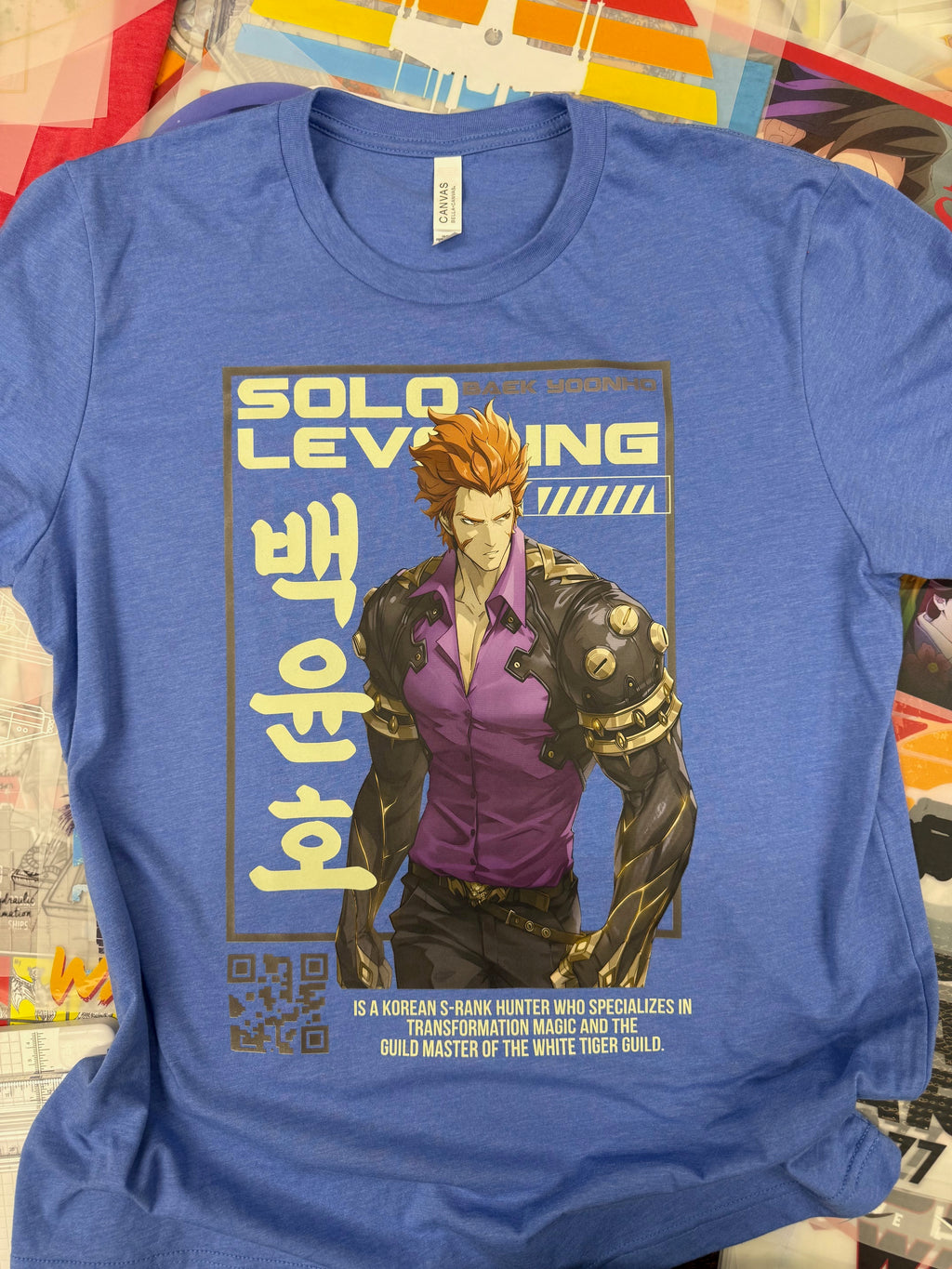 SOLO LEVELLING BAEK YOONHO BLUE T SHIRT