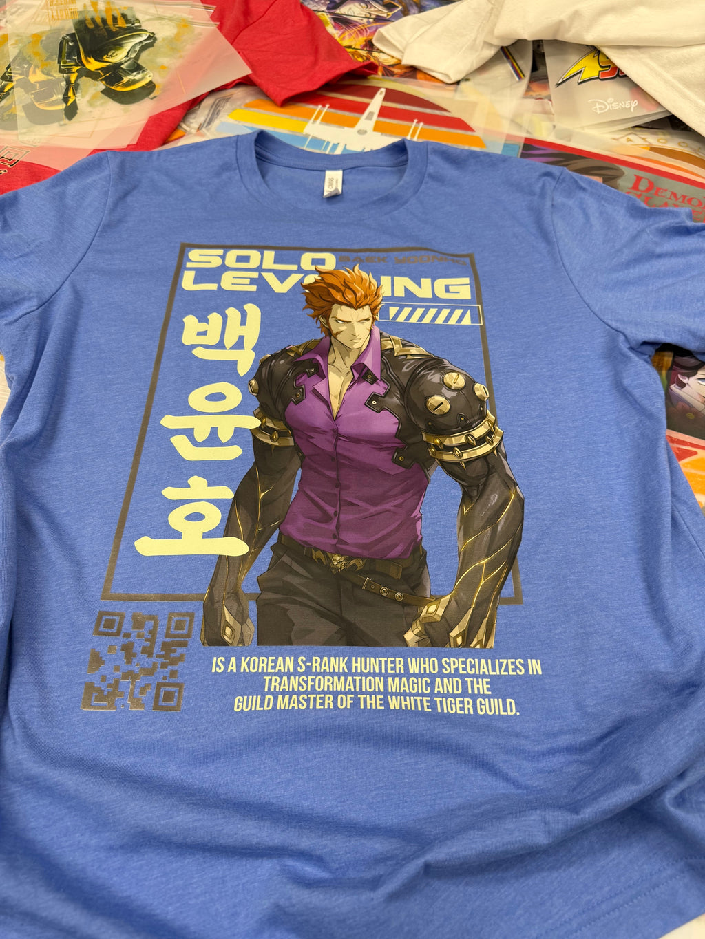 SOLO LEVELLING BAEK YOONHO BLUE T SHIRT