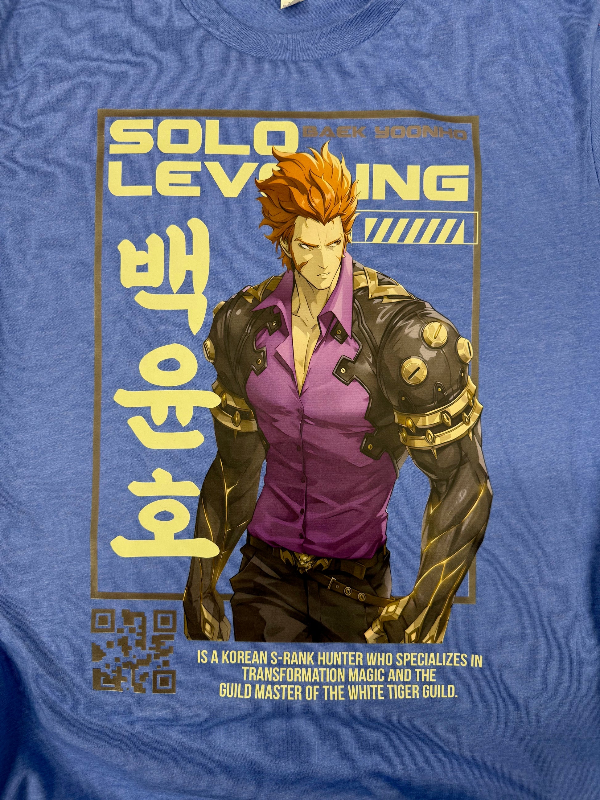 SOLO LEVELLING BAEK YOONHO BLUE T SHIRT