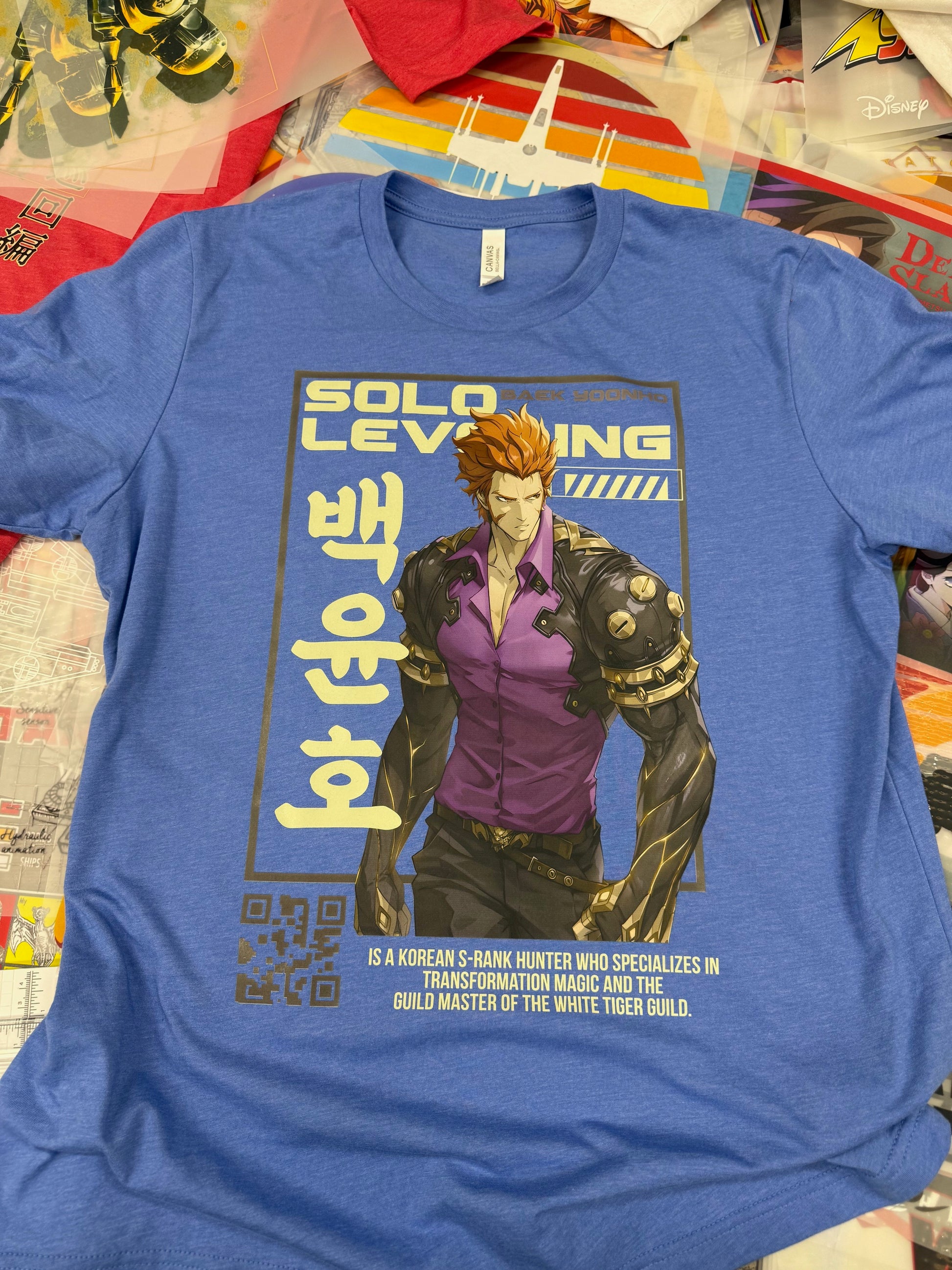 SOLO LEVELLING BAEK YOONHO BLUE T SHIRT