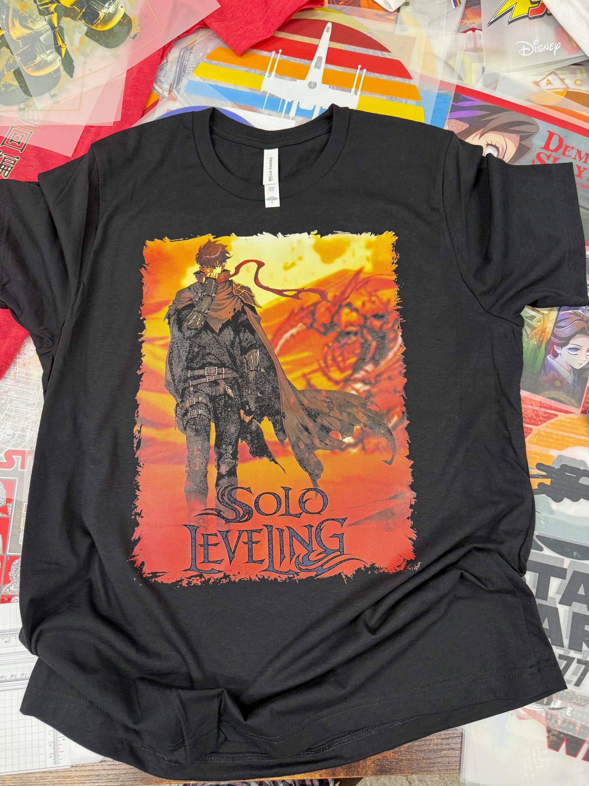 SOLO LEVELLING SUNG JIN-WOO BLACK T SHIRT