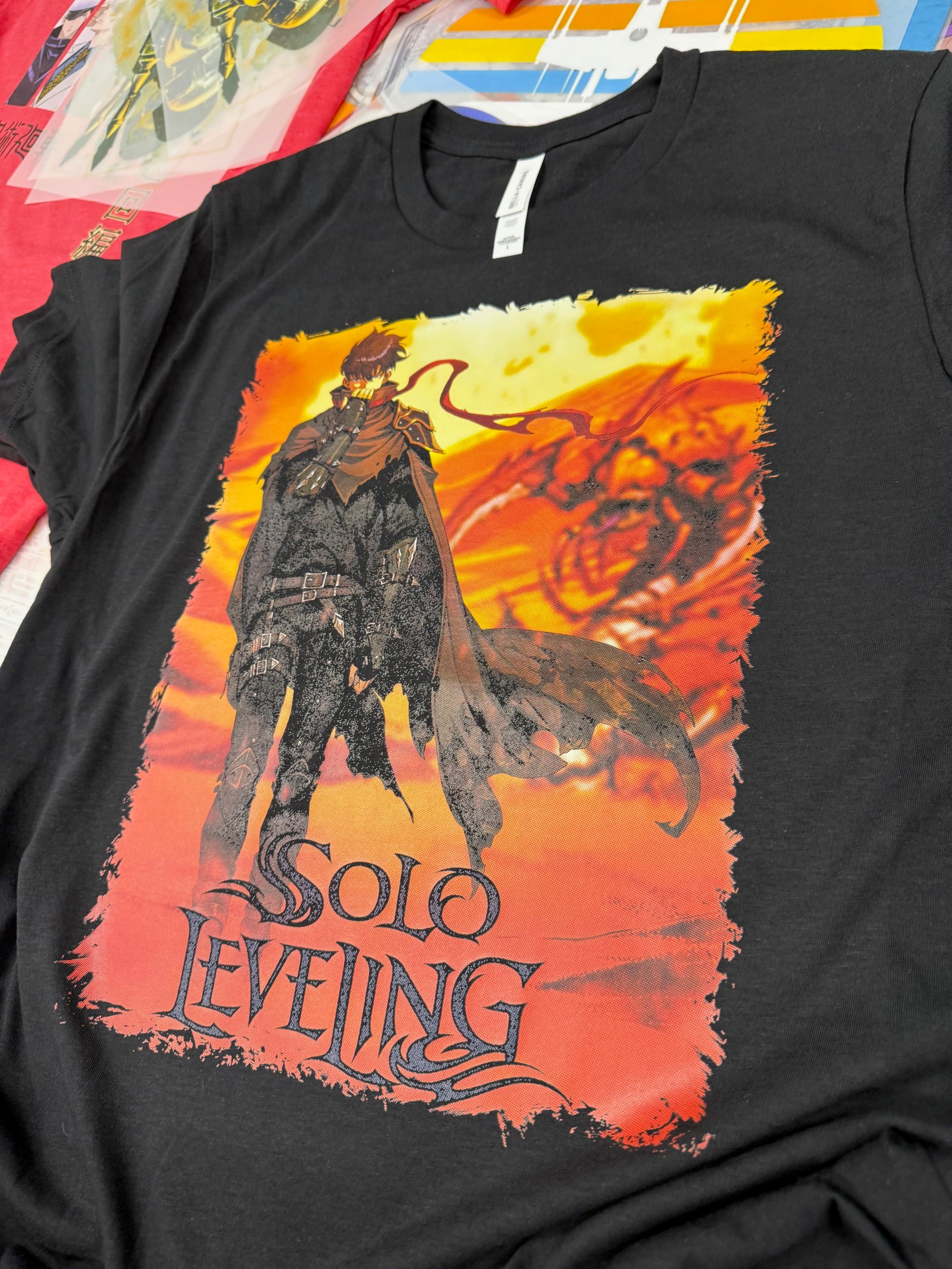 SOLO LEVELLING SUNG JIN-WOO BLACK T SHIRT