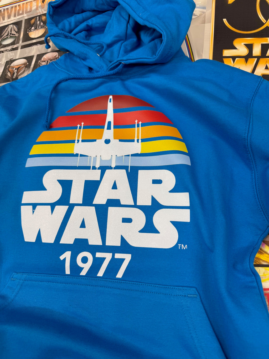STAR WARS RETRO STLYE BLUE HOODIE