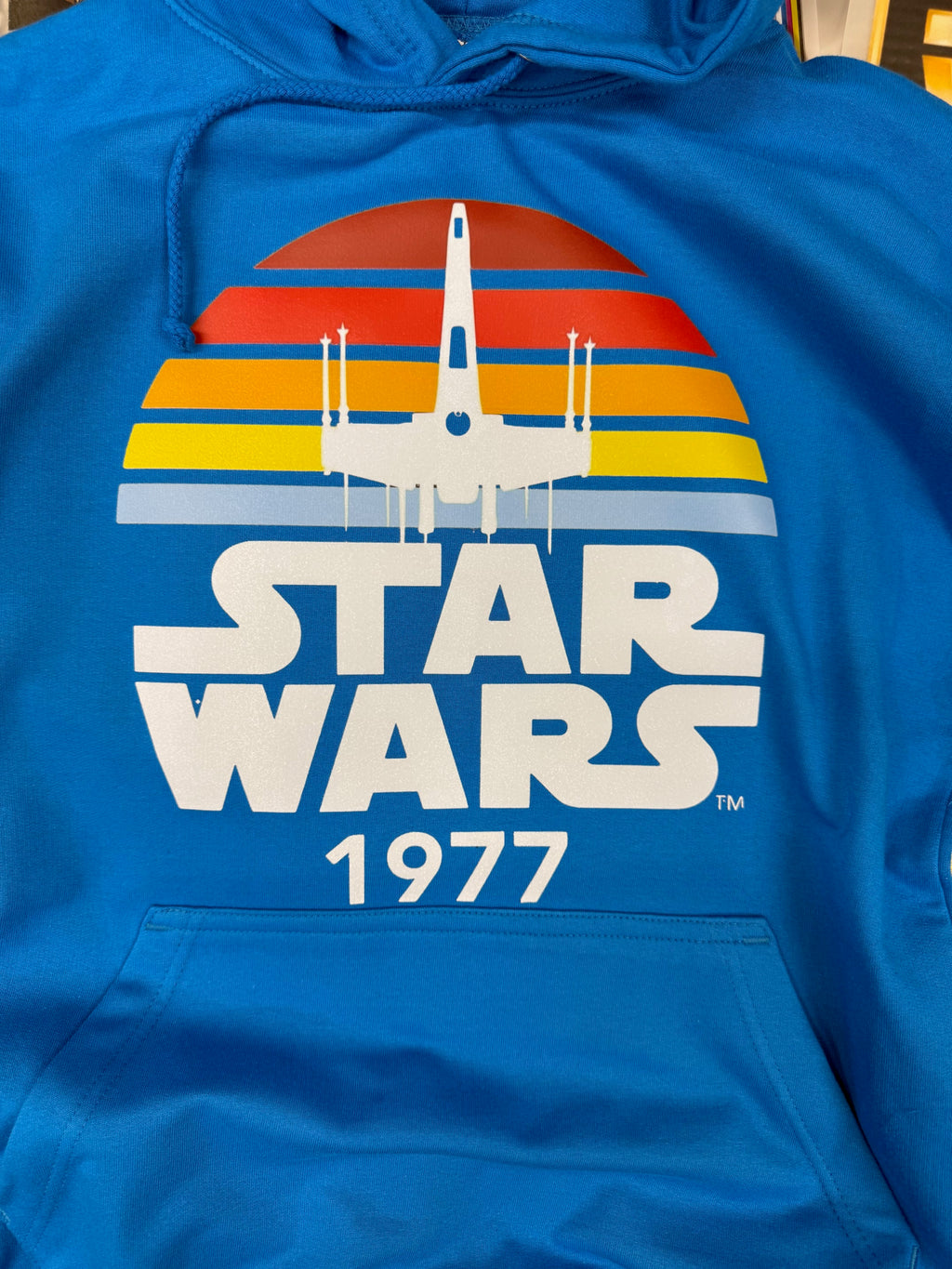 STAR WARS RETRO STLYE BLUE HOODIE